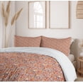 thumbnail image 6 of Ambesonne Spring Duvet Cover Set, Bohemian Flower Blooming, Queen, Burgundy Orange and White, 6 of 6
