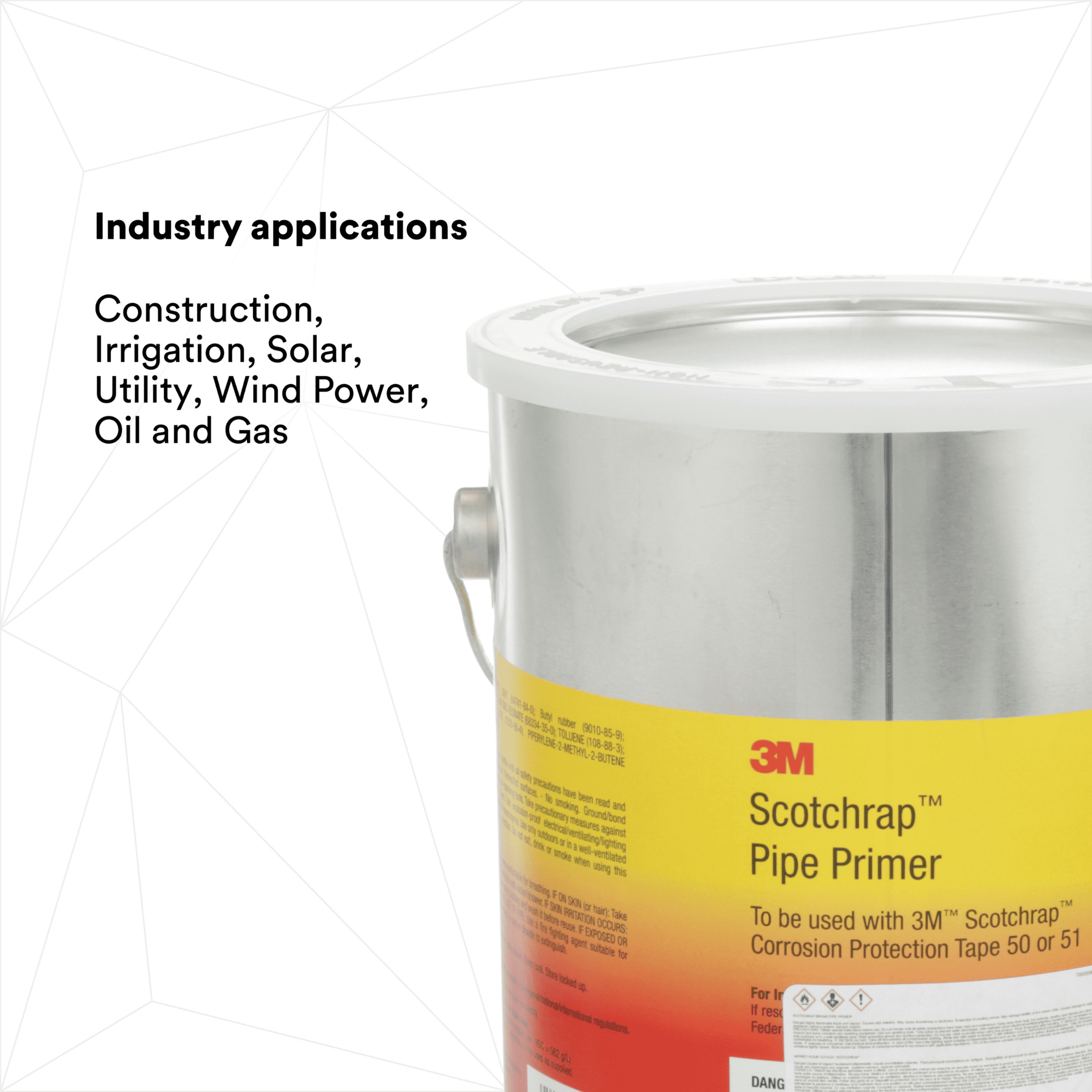 3M Scotchrap Pipe Primer: 1 gallon can (Black) 7000006131