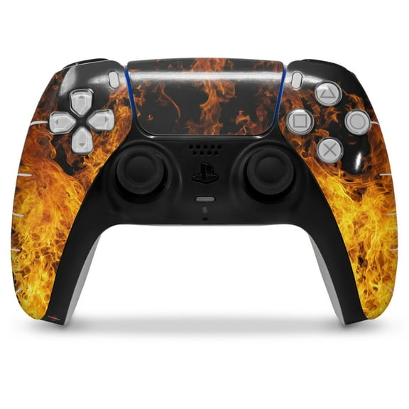 WraptorSkinz Skin Wrap compatible with the Sony PS5 DualSense Controller Open Fire (CONTROLLER NOT INCLUDED)