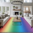 thumbnail image 4 of Area Rug 60×96in, Multicolor Rainbow Abstract Colored Gradient Floor Carpet Living Room Rug, Ombre Art Non-Slip Welcome Mat Indoor Rugs for Bedroom Dining Room, 4 of 9
