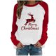 thumbnail image 2 of Pntutb Navidad moda mujer Casual manga larga impreso señoras sudaderas tops Pntutb Pntutb-2393, 2 of 5