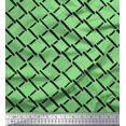 thumbnail image 1 of Soimoi Green Rayon Fabric Brush Stroke Abstract Decor Fabric Printed Yard 56 Inch Wide, 1 of 3