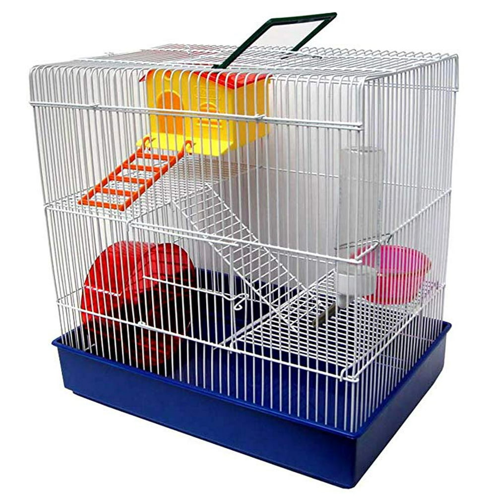 H820 3 Level Hamster Cage, Blue