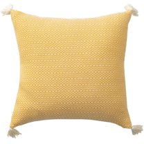 Ox Bay Sasha 18" x 18" Yellow Chevron Stripe Turkish Cotton Adult Decorative Throw Pillow