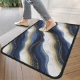 thumbnail image 4 of Blue White Gold Marble Pattern Door Rugs,Washable Non Slip Door Mats Indoor,Decorative Door Mats,Entry Mat Indoor for Entrance,Bedroom,Kitchen,Bathroom,30"x17", 4 of 6