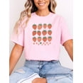 thumbnail image 5 of Cute Strawberry Print T-Shirt Retro Summer Fruit Shirt Cottagecore Farmer Market Tee Aesthetic Pink and Red Berries Shirt, 5 of 5