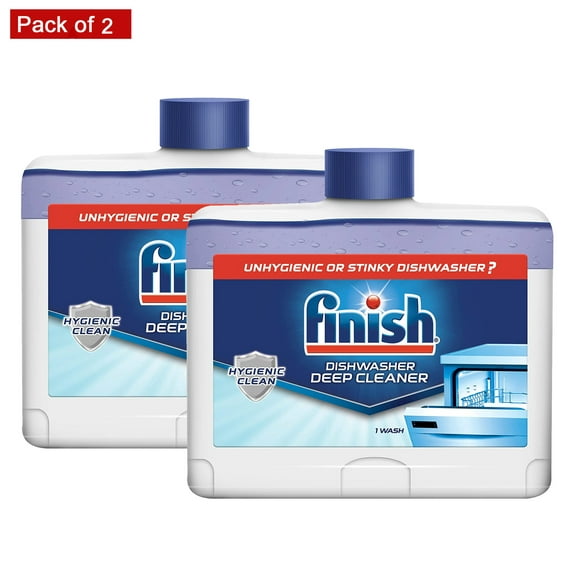 Finish Détergent Liquide pour Lave-Vaisselle Parfum Frais 8,45 Oz, Pack de 2