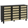 thumbnail image 1 of HOMCOM Shoe Cabinet with Adjustable Shelves for 15 Pairs of Shoes, Black, 1 of 10