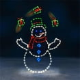 thumbnail image 3 of Snow Glowing Decorative Frame Sign Christmas Fun Animated Ornaments Light String Garden Snow Glowing Decorative Frame Sign Indoor Outdoor Celebration Decor, 3 of 8
