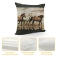 thumbnail image 4 of Orinice Horses Sand Water Graphic Decorative Throw Pillow Cover for Home Couch Living Room Bed Sofa - Printed on Both Sides - 1PC 20x20in, 4 of 5