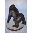 thumbnail image 5 of Nifao Gorilla Standing on Four Detailed Impressive Bronze Statue – Bronze Statue, Home Decor, 20"L x 17"W x 24"H, 5 of 10