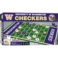thumbnail image 2 of MasterPieces Officially licensed NCAA Washington Huskies Checkers Board Game for Families and Kids ages 6 and Up, 2 of 5