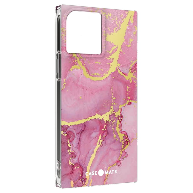 Case-Mate BLOX Square Apple iPhone 13 Pro Max Case [Wireless Charging] -  10Ft. Drop Protection - Magenta Marble
