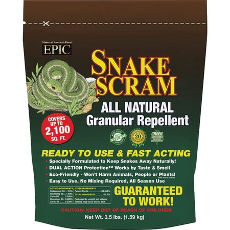 Enviro Protection Snake Scram Granular Snake Repellent - Deterrent - 3.5 lbs Bag — Residential Use, Standard Application
