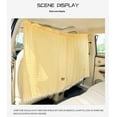 thumbnail image 2 of Car Divider Curtain - Wide Car Privacy Blackout Shades with Storage Bag for Baby Nap, Removable Sedan SUV Van Sunshade Covers Screen for Car Camping Sleeping Accessories（Grid Bear, yellow）, 2 of 3