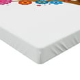 thumbnail image 2 of Ambesonne Cartoon Room Fitted Sheet, Tree Vibrant Blooms, Full Size, Multicolor, 2 of 3
