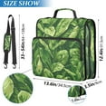 thumbnail image 3 of 3 Ring Zipper Binder with Shoulder Strap Waterproof Trapper Keeper 2 Inch D-Ring 500 Sheets Capacity Leafy Green Vegetable, 3 of 7