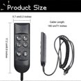 thumbnail image 5 of 6 Button Remote For Recliners 5 Pin Lift Chair Handset Controller Hand Control For Power Furniture, 5 of 5