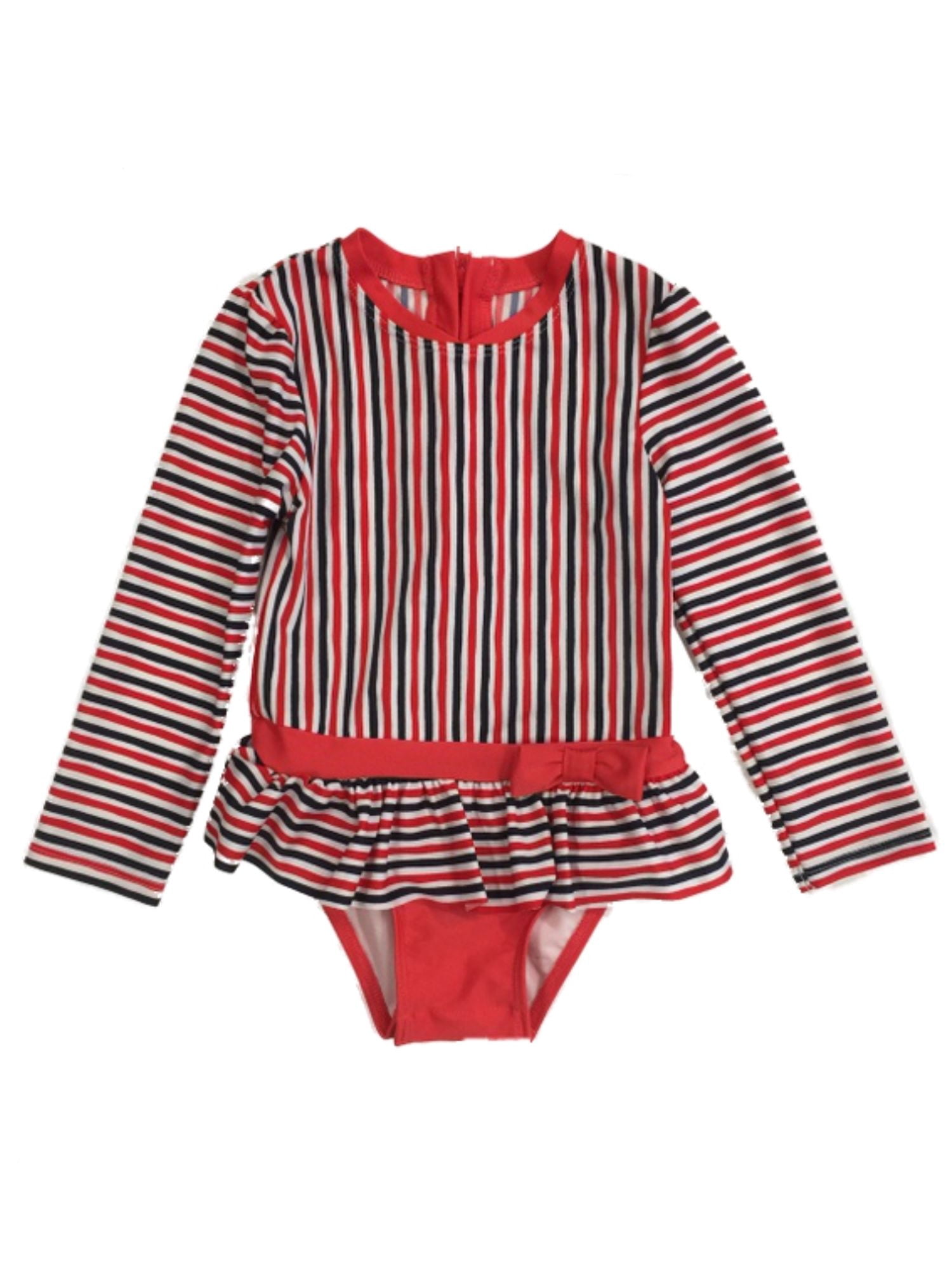 red and blue striped long sleeve