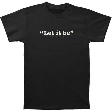 The Beatles - Beatles Men's Let It Be T-shirt Black - Walmart.com