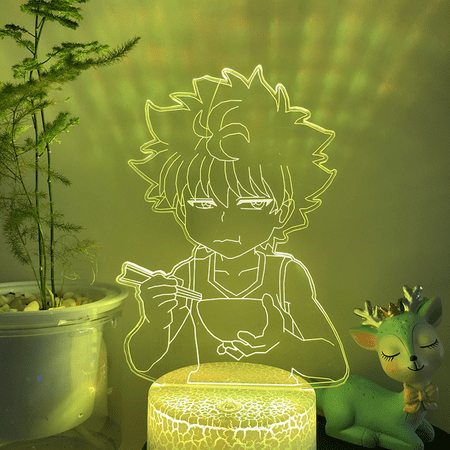 

JUSTUP Anime Full-time Hunter Night Light 3D LED Illusion Lamp 16 Color Remote Control Children s Bedroom Decorative Lamp --- Crack Seat