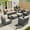 Beige, variant on Ovios 7 Piece Patio Furniture Set Wicker Rattan Outdoor Conversation Sectional Furniture with Couch, Chair, Ottomans, Cushion for Backyard