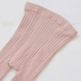 thumbnail image 4 of SGFCWSX Pantyhose for Girls Winter Cable Knit Leggings with Bow Kids Fleece Lined Warm Tights Pink Size 6 Years, 4 of 6