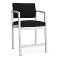 thumbnail image 1 of Pemberly Row Reception Waiting Room Healthcare Hip Chair / Silver Steel / Black, 1 of 5