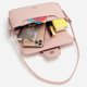 thumbnail image 2 of Bolso De Hombro Bolso Bajo El Brazo Para Mujer, Bolso De Hombro De Moda Exquisito, Bolso De Cuero Pu (Rosa), 2 of 8