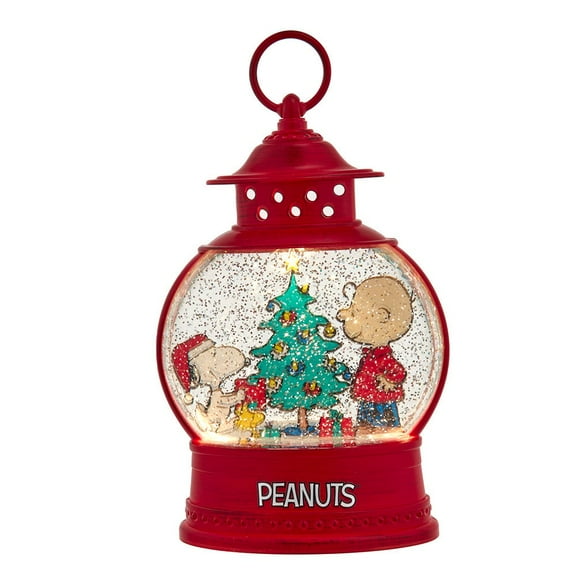 Kurt Adler Peanuts Battery Operated USB Light Up Snoopy and Charlie Brown Lantern