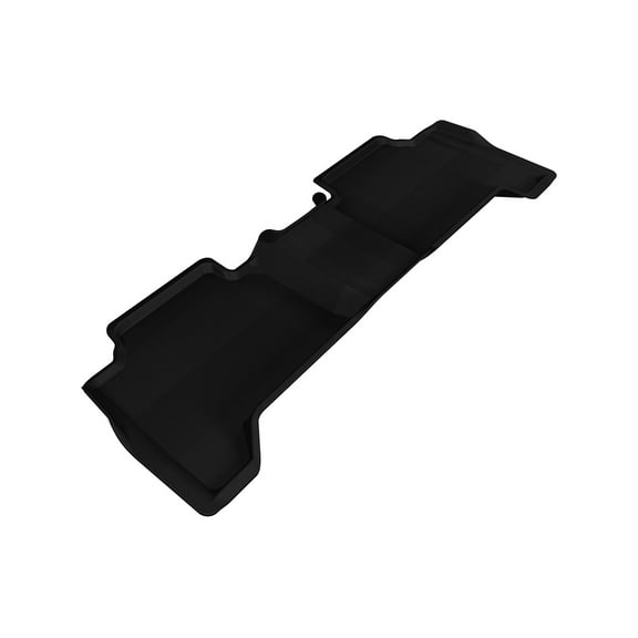 3D MAXpider Second Row Custom Fit All-Weather Floor Mat for Select Toyota Tacoma Models - Kagu Rubber (Black)