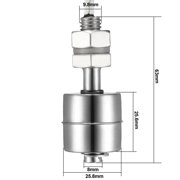 SENRISE Small Liquid Water Level Sensor Stainless Steel Ball Float Switch Tank Level Position Pool Pond