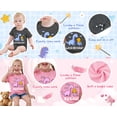 thumbnail image 5 of Aideaone Big Sister Little Brother Matching Outfits Set Toddler Girls T-Shirt ＆ Newborn Baby Boys Bodysuit Short Sleeve Sibling Clothes Set, 5 of 6