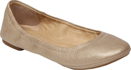 gold flat shoes
