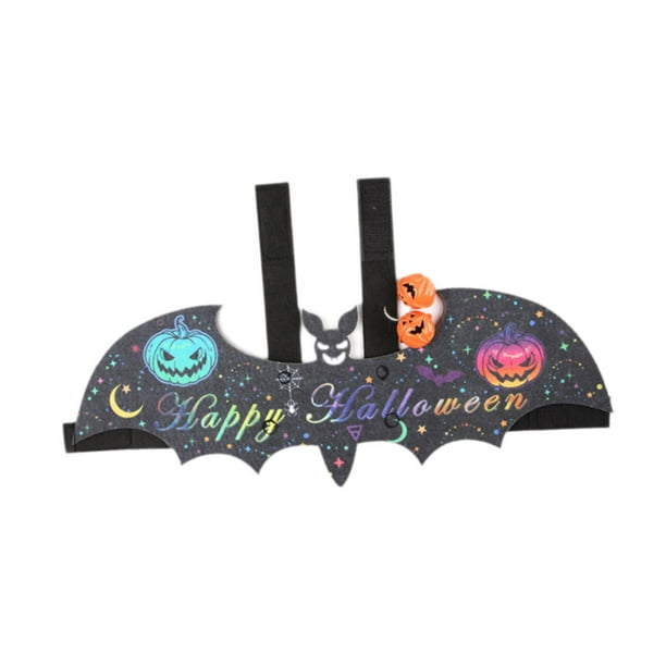 Alas de murciélago para gatos, alas de murciélago para mascotas, lindos, divertidos, accesorios, decoración para fiestas, disfraz de murciélago para con campana