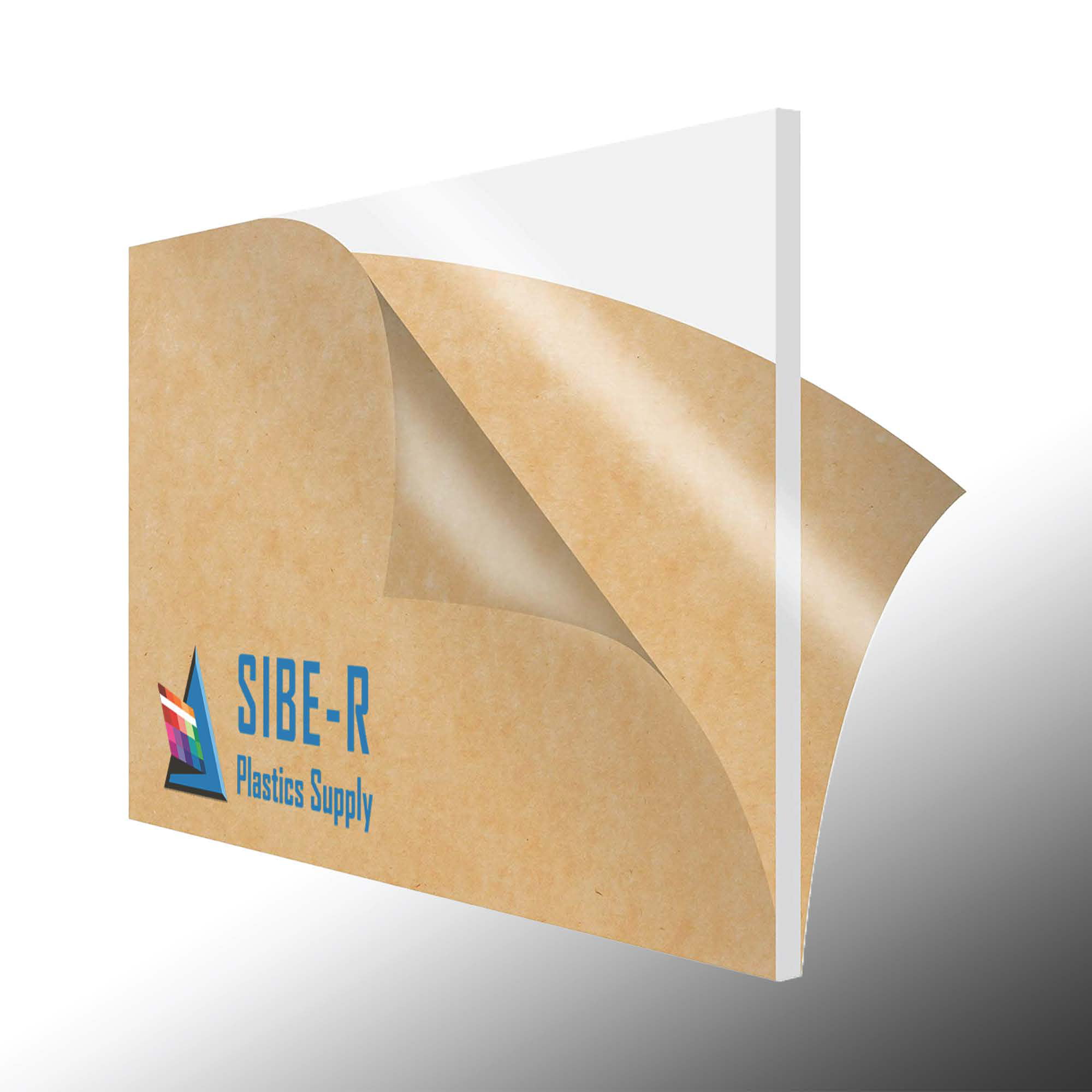 SIBE-R Plastic Supply White Opaque Acrylic PLEXIGLASS Sheet 1/4 Thick 12 X 24 