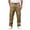 Khaki, variant on CHGBMOK Men's & Big Men's Cargo Pants Casual Elastic Waist Straight Leg Pants with Multi Pockets Outdoor Trousers