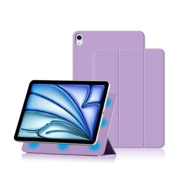 AJIUYU Case for iPad Air 11 inch (M2) 2024 Smart Folio Magnetic Cover for iPad Air 5th 4th generation 10.9" Auto Sleep Wake up Violet