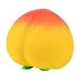 thumbnail image 5 of Jumbo Peach Squish Toys, 6" Yellow Fruit Taba Squish Toys, Stress Balls, Gifts, 5 of 6