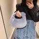 thumbnail image 5 of Bolsos de mano pequeños retro para mujer, tendencia de diseñador de moda 2023, bolsos de mano y carteras de felpa suave para mujer, 5 of 5
