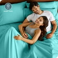 thumbnail image 4 of Bare Home Pillowcase Set - Premium 1800 Collection - Double Brushed - Ultra Soft - Standard Size, Turquoise, 2 Count, 4 of 8