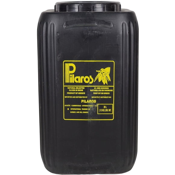 pilaros Olives - Kalamata - Extra Large - 1ct - 12kg - Premium Mediterranean Flavor for Professional Catering (1ct)