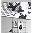 thumbnail image 3 of Paquete de 20 clips para carpetas Bulldog Noir Mtal, 2 bolsas (51 mm) Grande Charnire Trombones Pinces Pour Sacs De Nourriture, Fotos, Artisanat D'art, Fournit, 3 of 5