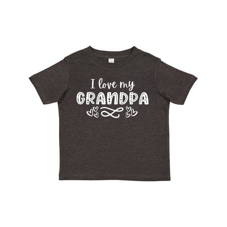 

Inktastic I Love My Grandpa with Hearts Gift Toddler Boy or Toddler Girl T-Shirt