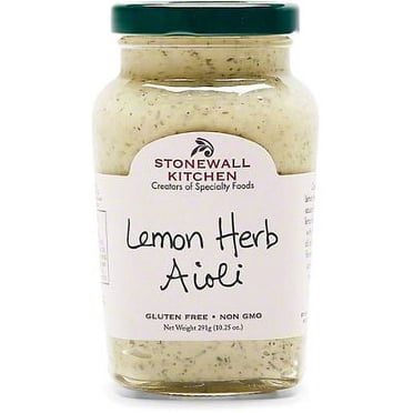 Stonewall Kitchen Lemon Herb Aioli, 10 Ounce Jar - Walmart.com