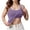 Purple, variant on Camisole with Built In Bra 2 In 1 Comfy Trendy Summer Tshirt Activewear Gym Sports Basic Yoga Cami Shirt