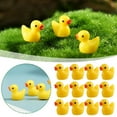 thumbnail image 3 of 100 Pcs Mini Resin Ducks, Tiny Duck Figures for Slime DIY Craft, Aquarium Garden Decoration, Yellow, 3 of 9