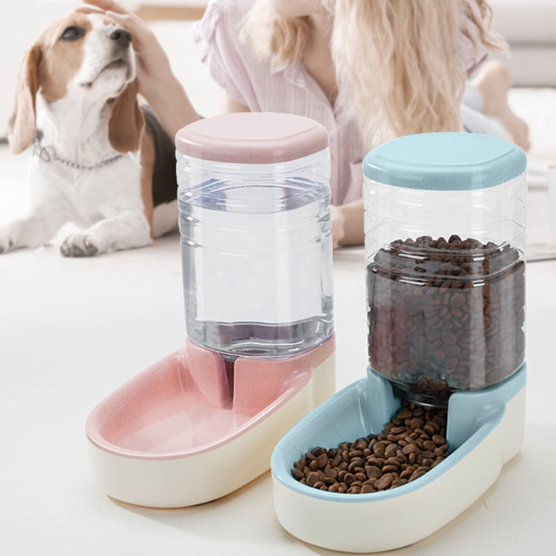 Yiran Automatic Pet Feeder for Dogs & Cats, Pink