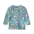 thumbnail image 4 of Molinyidia Tops for Girls Trendy Causal 3/4 Sleeve Crewneck Sparkle Sequin Shirts Fashion Dressy Glitter Blouses Loose Pullover Casual Holiday Spring Summer Blouses Daily, 4 of 5