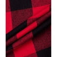 thumbnail image 2 of sogami Mens Heavyweight Red Plaid Flannel Pajama Pants 100% Cotton Sleepwear, 2 of 7